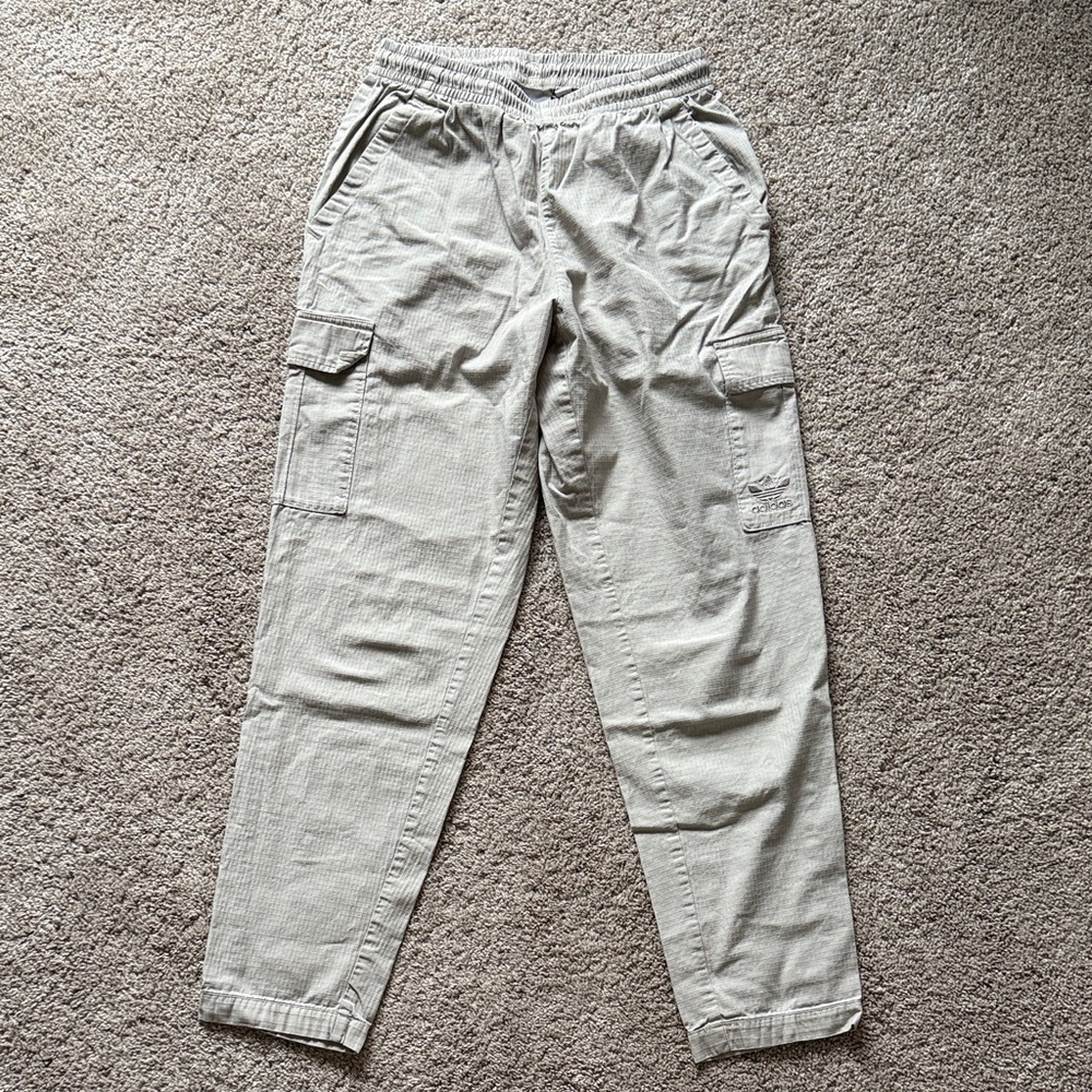 adidas Women’s Beige Off-white Hiking Cargo Pants - Size S